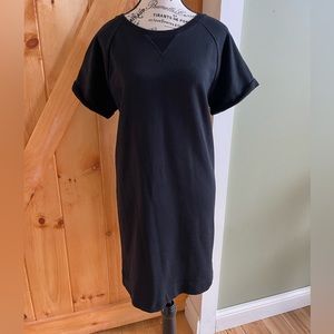 Gap Black Short Sleeve Sweatshirt Dress- S